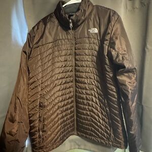 The North Face Men's Quilted Brown Puffer Jacket
